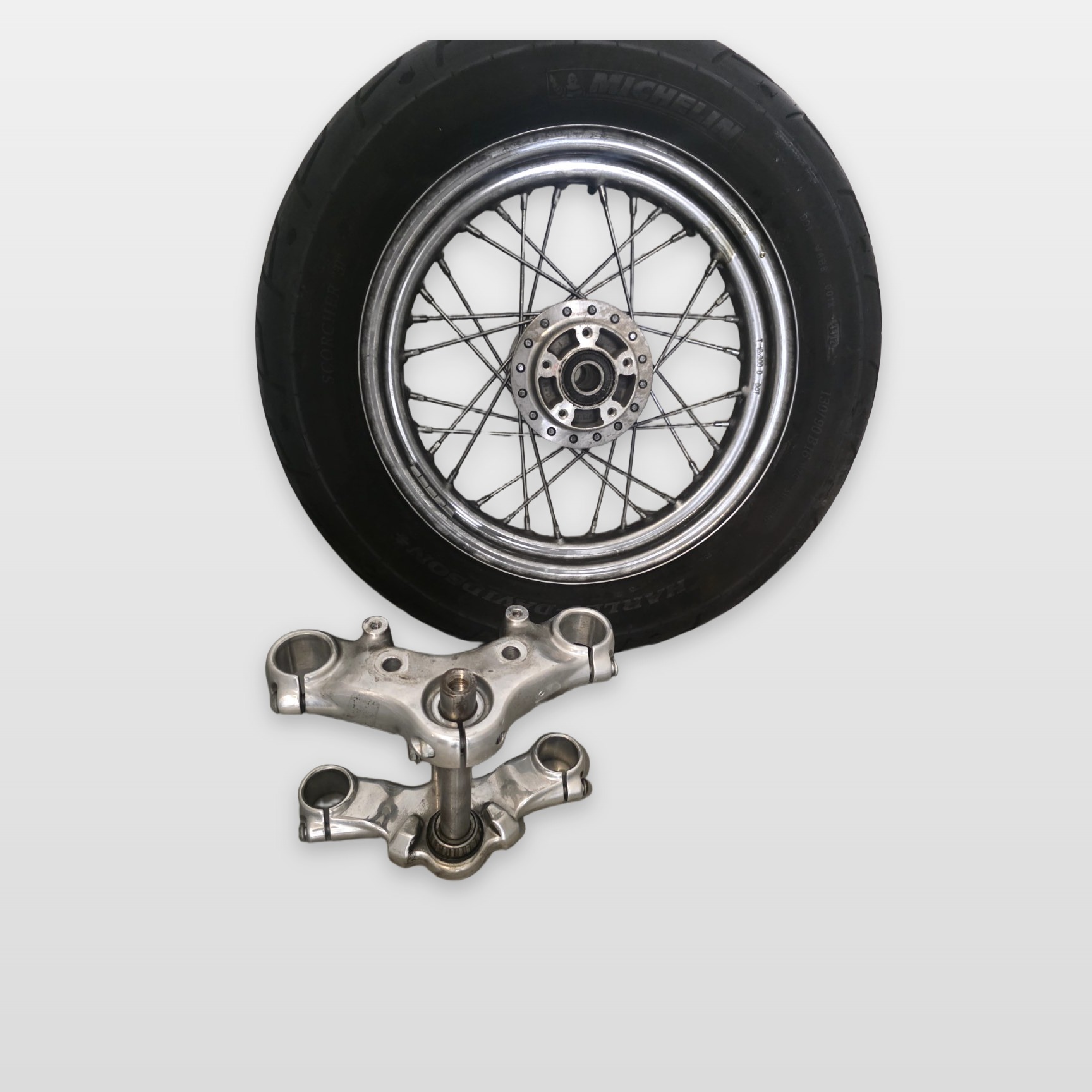 Kit rueda delantera 16'' y tijas Harley Sportster 1200 Custom
